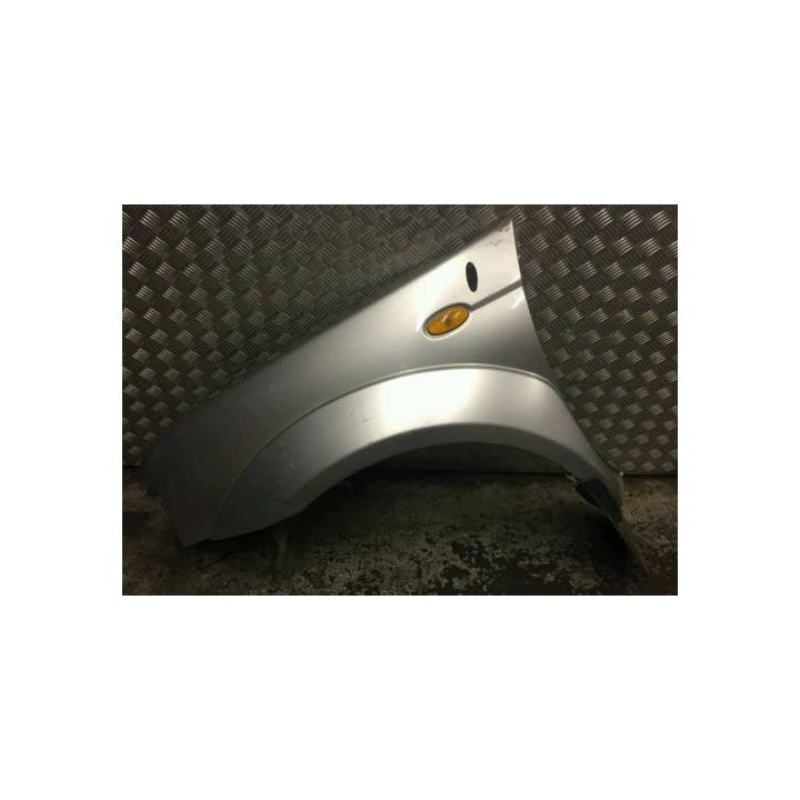 NISSAN NAVARA D22 02-06 SILVER NEARSIDE PASSENGER FRONT WING WITH AERIAL HOLE
