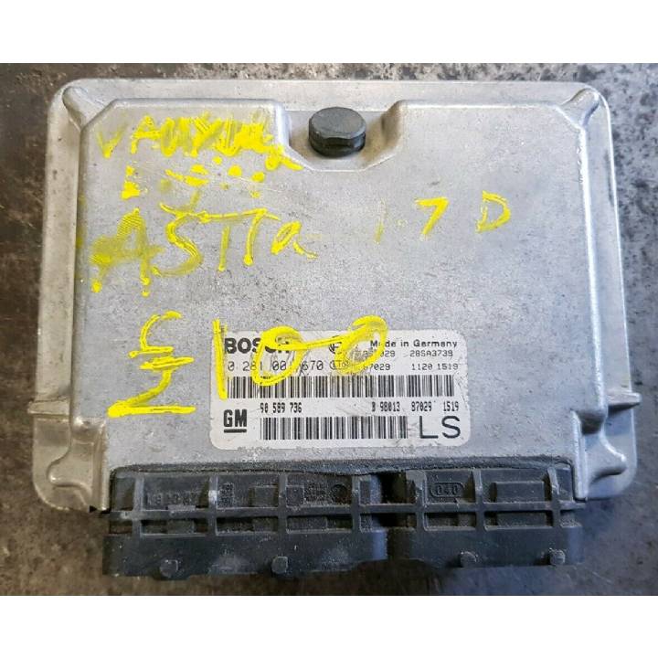 VAUXHALL ASTRA G MK4 ENGINE ECU 0281001670