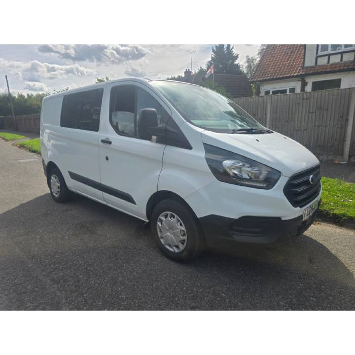 2018 FORD TRANSIT CUSTOM 2.0 EcoBlue 105 300 SWB L/R CrewCab Van £7995.00 NO VAT