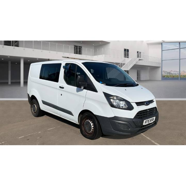2016 FORD TRANSIT CUSTOM 2.0 TDCI 105 270 SWB L/R CrewCab Van EURO 6 ULEZ COMPLIANT £4995+VAT